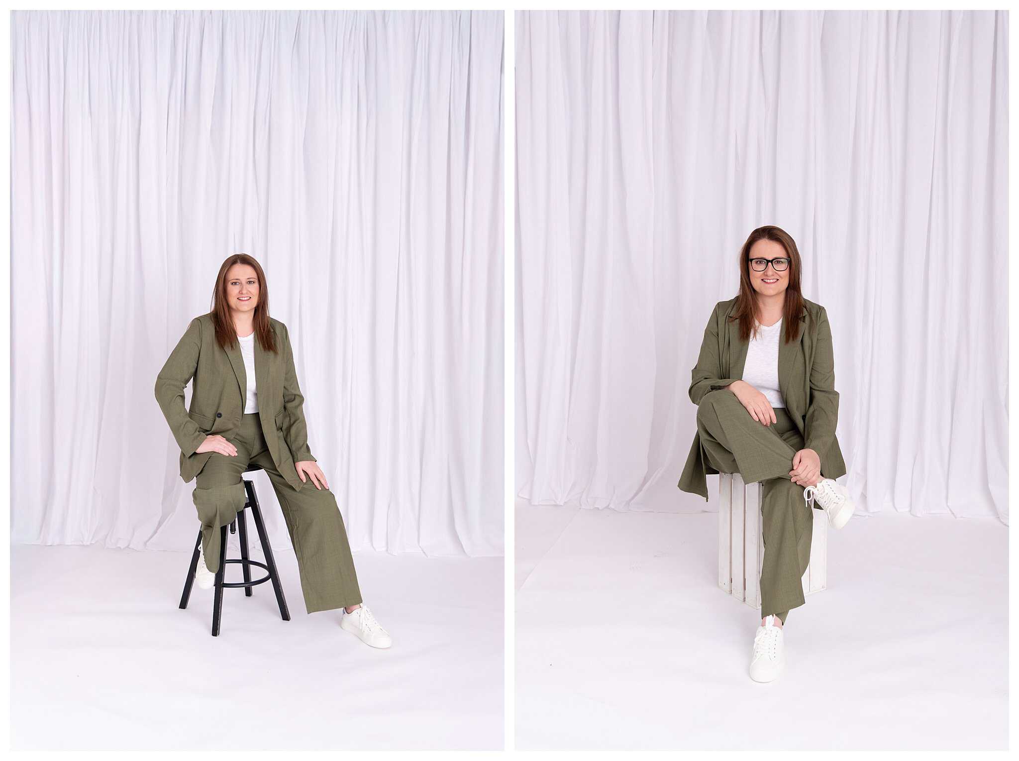 Fotografía de personal branding para wedding planner en Girona — sesión profesional con estilismo